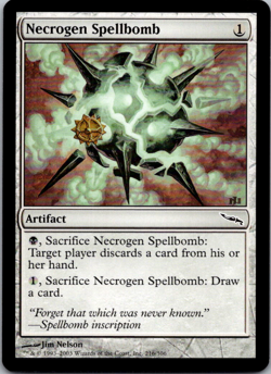 Necrogen Spellbomb C Mirrodin 216 NM - Image 1
