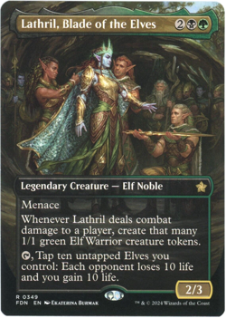Lathril, Blade of the Elves (Borderless) 0349 Foundations - Magic the Gathering - Image 1