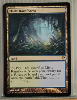 Mtg MISTY RAINFOREST LP Zendikar 220/249 -Argo- - Image 1