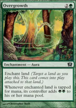 4x Overgrowth Moderate Play, English 9th Edition MTG Magic - Image 1