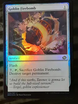 Goblin Firebomb FOIL , The Brothers War , Near M, MTG , FREESHIPPING - Image 1