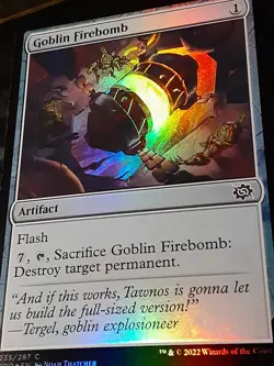 Goblin Firebomb FOIL , The Brothers War , Near M, MTG , FREESHIPPING - Image 3