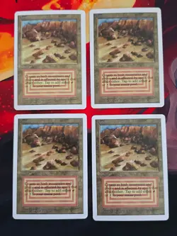 MTG "Sticker" CEDH EDH Dual Land Unlimited Plateau x4 - Image 1