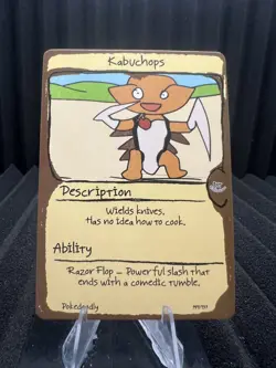 Kabuchops (Kabutops) #141 - First Edition First Print PokeDoodly Fan Art-Pokemon - Image 1