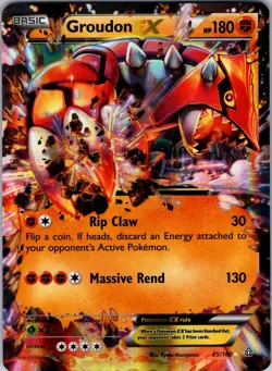 Groudon EX 85/160 XY - Primal Clash Pokemon TCG NM - Image 1