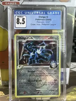 CGC Graded NM/Mint+ 8.5 Dialga G Pokemon 2009 Platinum 7/127 Cross Holo - Image 1