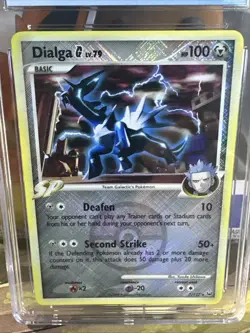 CGC Graded NM/Mint+ 8.5 Dialga G Pokemon 2009 Platinum 7/127 Cross Holo - Image 2