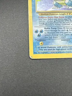 Pokemon TCG Blastoise 2/102 Base Set Holo Rare - Image 3