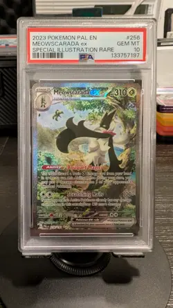 Pokemon Meowscarada ex 256/193 Paldea Evolved Illustration Rare Holo PSA 10 - Image 1
