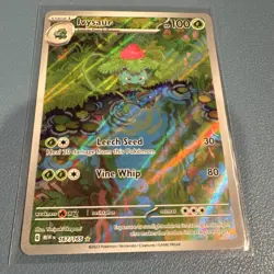Pokemon TCG Ivysaur 167/165 Scarlet & Violet 151 Illustration Rare Full Art Holo - Image 2