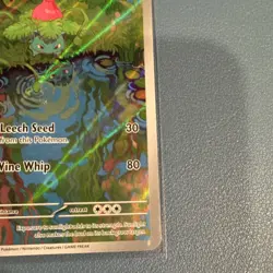Pokemon TCG Ivysaur 167/165 Scarlet & Violet 151 Illustration Rare Full Art Holo - Image 5
