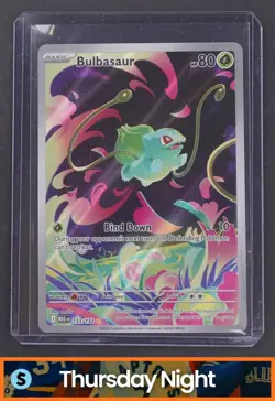 2025 POKEMON MEGA EVOLUTION MEG EN #133/132 BULBASAUR ILLUSTRATION RARE - Image 1
