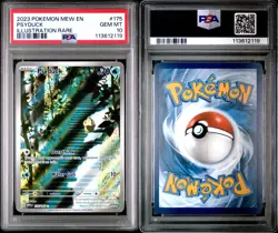 2023 POKEMON MEW EN-151 ILLUSTRATION RARE #175 PSYDUCK PSA 10 - Image 3