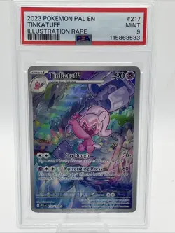 TINKATUFF Pokemon TCG Paldea Evolved 217/193 Holo Illustration Rare PSA 9 - Image 1