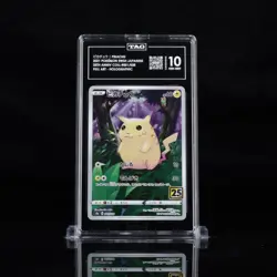 2021 Pokemon Japanese 25th Anniversary Pikachu Full Art 001 TAG 10 Gem Mint - Image 1