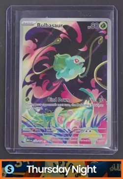 2025 POKEMON MEGA EVOLUTION MEG EN #133/132 BULBASAUR ILLUSTRATION RARE - Image 1