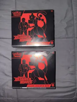 Lot of 2 Pokemon Destined Rivals ETB Elite Trainer Box Sealed - IN HAND - Image 2