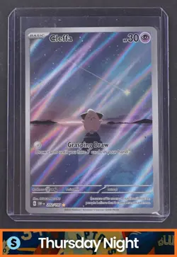 2023 POKEMON OBSIDIAN FLAMES OBF EN #202/197 CLEFFA ILLUSTRATION RARE - Image 1