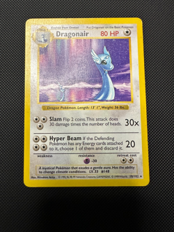 Pokemon TCG: Dragonair 18/102 Shadowless Non Holo Rare Base Set VTG WOTC MP - Image 1