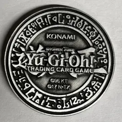 Yu-Gi-Oh! YCS Pre-Registration Metal Coin featuring the iconic "Pot of Greed" - Image 2