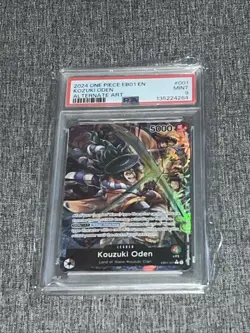 Kozuki Oden - EB01-001 - Alt Art Leader - PSA 9 - One Piece TCG - Image 1
