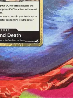 Ground Death OP14-096 The Azure Sea's Seven Foil One Piece Tcg Op14 - Image 4