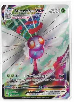 Butterfree VMAX 002/189 Darkness Ablaze Sword & Shield Rare Pokemon TCG Card NM - Image 1
