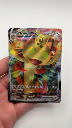SWSH: Sword & Shield Promo Cards #SWSH005 Meowth VMAX Holo - Image 1