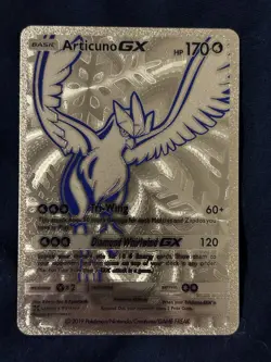 Pokemon Articuno GX Gold Foil Fan Art Textured Collector Pokemon Card - Image 1
