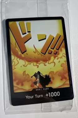 Portgas D Ace One Piece Foil Don Card Promo Sealed Devil Fruit Collection Vol 2 - Image 1