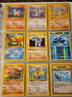 Pokemon Collection Binder Vintage Lot of Cards Holo Rares WoTC Mewtwo Etc - Image 3