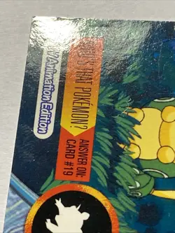 CATERPIE #10 Pokemon Card TCG FOIL Topps TV Animation - Image 5