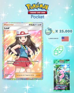 Pokemon TCG Pocket - Leaf Full Art Card (English) - Image 1