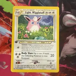 Pokemon TCG Light Wigglytuff Neo Destiny Uncommon Card 54/105 - Image 1