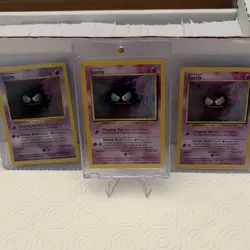 Pokemon Gastly Base Set 1999 Card Lot 3x Regular English TCG Vintage - Image 1