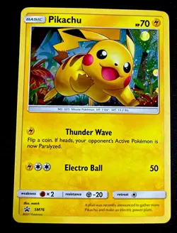 Pikachu Holo Pokemon Card SM76 Black Star Promo 2017 Sun & Moon NM-MT - Image 1