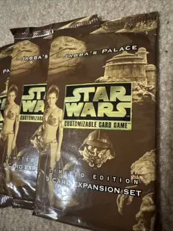 1998 Star Wars CCG Jabba Palace Card Expansion Lot Of 11 Factory Sealed - Image 2