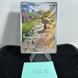 Pokemon Card Paldean Wooper 102/094 Phantasmal Flames Near Mint - Image 2