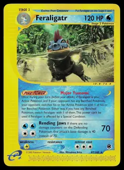 Pokemon Card - Feraligatr Expedition 47/165 Rare Non-Holo - Image 1