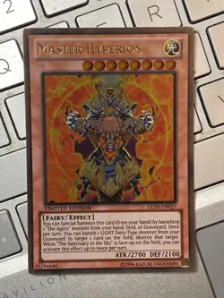 Yugioh Master Hyperion GLD5-EN027 | GOLD Limited Ed nm condition card - Image 1