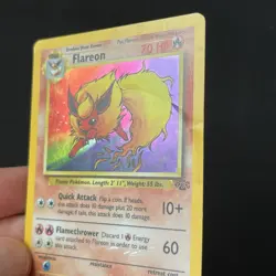 Flareon Holo 3/64 Jungle Unlimited Pokemon Card Damaged - Image 4