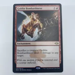 MTG Goblin Bombardment MH2 #279 LP Red Enchantment Sacrifice EDH Staple - Image 1