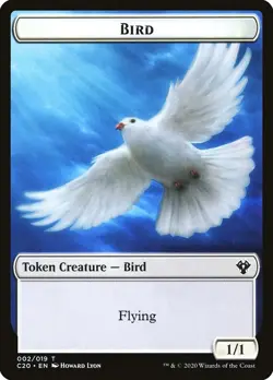 10 Dinosaur Cat (016) Bird (002) Commander 2020 Tokens MTG - Image 2