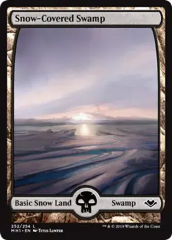 4 x Snow-Covered Swamp - Modern Horizons - NM-Mint - MTG - Image 1