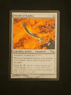 🔮 Sword of Kaldra 🔮 Mirrodin MTG LP/NM Magic The Gathering - Image 1