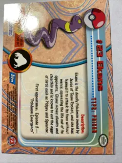 EKANS #23 Pokemon Card TCG FOIL Topps TV Animation - Image 2