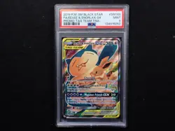 Snorlax And Eevee GX #SM169 PSA 9 MINT Black Star Promo Pokemon TCG Sun And Moon - Image 1