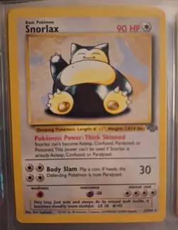 Pokemon TCG Snorlax 27/64 Jungle Unlimited Non-Holo Rare 1999 Vintage - Image 1