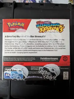 Pokemon TCG Scarlet & Violet Surging Sparks Booster Box New Sealed - Image 3