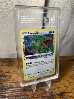 Rayquaza - Vivid Voltage 138/185 Amazing Rare TAG 10 GEM MINT 2020 Pokemon - Image 1